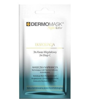 L'Biotica DermoMask Night Active Eksfoliacja maseczka naprawcza na noc 12ml