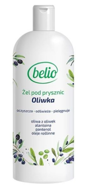 Belio Oliwka, Żel pod prysznic, 500 ml - Długi termin ważności!