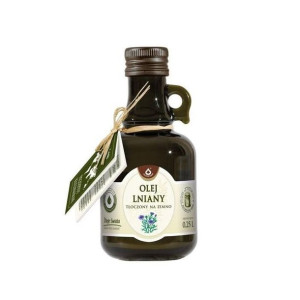 Olej lniany tłoczony na zimno 250 ml - Długi termin ważności!
