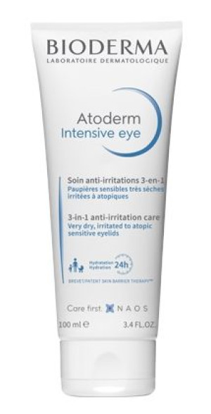 Bioderma, Atoderm Intensive Eye, Pielęgnacja, krem-żel 3w1, 100 ml - Długi