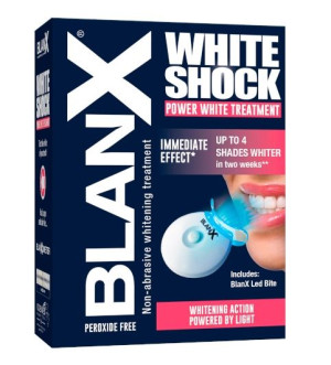 Blanx White Shock intensywny system wybielający + Blanx Led Bite 50ml - Dłu