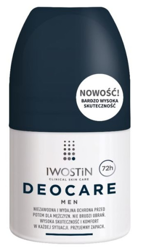 Iwostin, Deocare Men, roll-on 50 ml - Długi termin ważności!