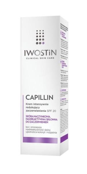 Iwostin Capillin, krem intensywnie redukujący zaczerwienienia SPF20, 40ml -