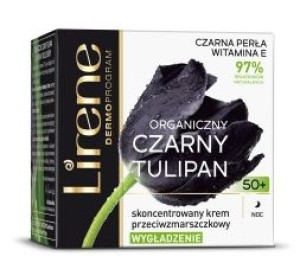 Lirene, Czarny Tulipan, Krem na noc 50+, 50 ml - Długi termin ważności!