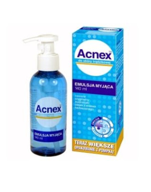 Acnex Emulsja Myjąca płyn 140 ml - Długi termin ważności!