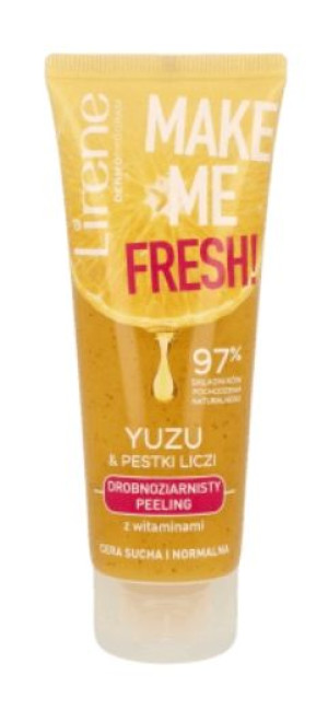 Lirene, Make Me Fresh, Peeling Yuzu, 75 ml - Długi termin ważności!