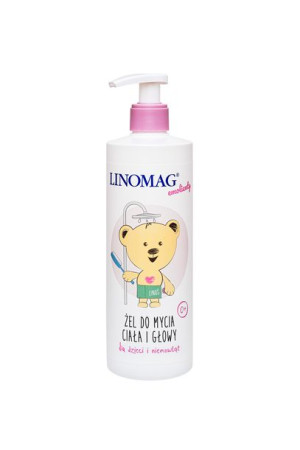 Linomag, Żel do mycia ciała i głowy, 400 ml - Długi termin ważności!