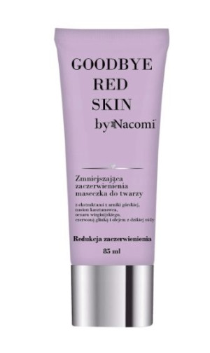 Nacomi, Goodbye Red Skin by, Maseczka zmniejszająca zaczerwienienia, 85 ml