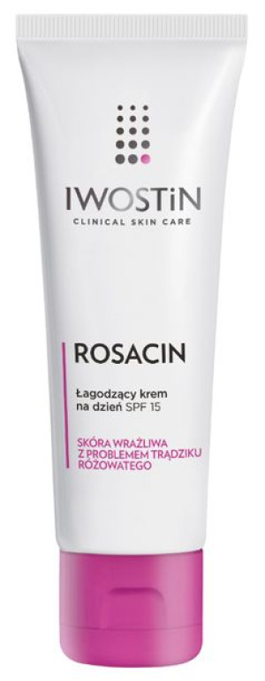 Iwostin Rosacin, Krem na dzień łagodzący skórę z trądzikiem różowatym SPF15