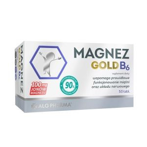Magnez Gold B6 50 tabletek - Długi termin ważności!