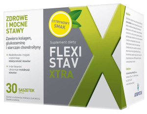 FlexiStav Xtra, smak cytrynowy, 30 saszetek - Długi termin ważności!