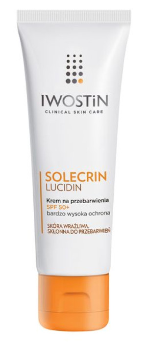 Iwostin Solecrin Lucidin, krem na przebarwienia, SPF 50+, 50 ml - Długi ter