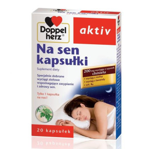 Doppelherz Aktiv Na sen 20 kapsułek - Długi termin ważności!