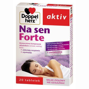 Doppelherz aktiv Na sen Forte 20 tabletek - Długi termin ważności!