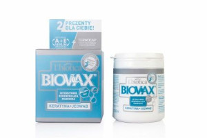 Biovax Maseczka keratynowa+jedwab do każdego rodzaju włosów 250ml - Długi t