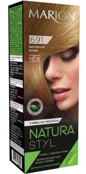 Marion 691 Naturalny blond Farba do włosów 80 ml + Odżywka 10 ml - Długi te