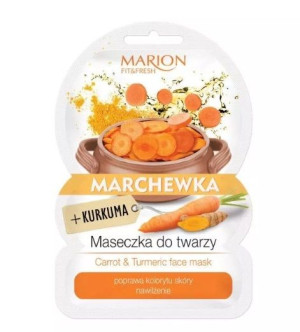 Marion Fit&Fresh Maseczka do twarzy marchewka + kurkuma 9g - Długi termin w
