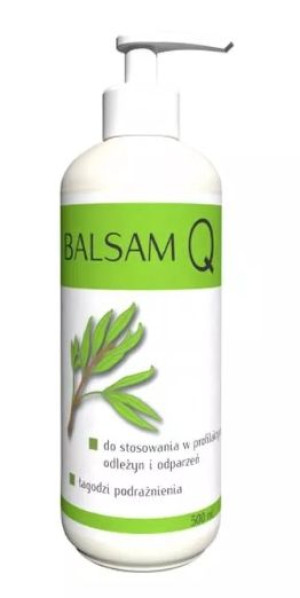 Balsam Q zapobiegający powstawaniu odleżyn i odparzeń łagodzący podrażnieni
