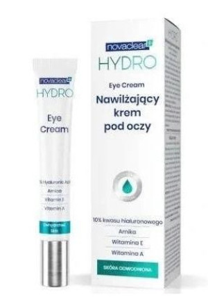 Novaclear Hydro, Krem Nawilżający pod oczy, 15 ml - Długi termin ważności!