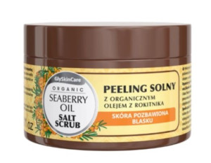 GlySkinCare Peeling solny z organicznym olejem z rokotnika 400g - Długi ter