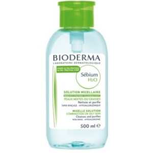 Bioderma Sebium H20, Płyn micelarny z dozownikiem, 500ml - Długi termin waż