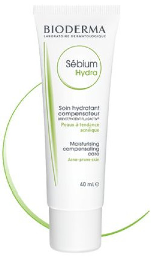 Bioderma Sebium Hydra, krem nawilżający do skóry tłustej, 40ml - Długi term