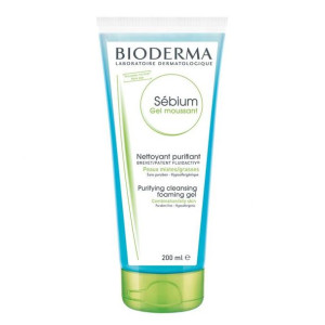 Bioderma Sebium moussant, antybakteryjny żel do mycia twarzy, 200ml - Długi