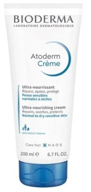 Bioderma Atoderm, Krem wzmacniająco-nawilżający, tuba, 200ml - Długi termin