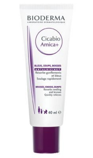 Bioderma Cicabio Arnica+, krem regenerujący na siniaki obrzęki i stłuczenia