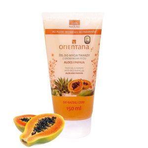 Orientana Żel do mycia twarzy Aloes i Papaja 150ml