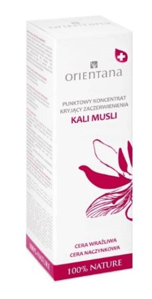 Orientana, Punktowy Koncentrat Kryjący Zaczerwienienia, Kali musli, 15 ml