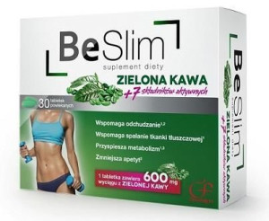 Be Slim zielona kawa 30 tabletek - Długi termin ważności!