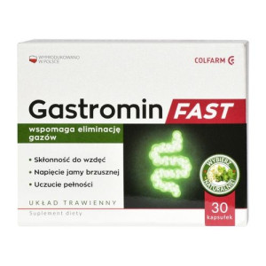 Gastromin Fast 30 kapsułek - Długi termin ważności!