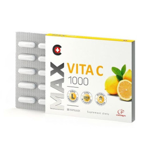 Max Vita C 1000 15 kapsułek - Długi termin ważności!