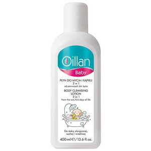Oillan Baby płyn do mycia i kąpieli 2w1 od urodzenia 400ml - Długi termin w