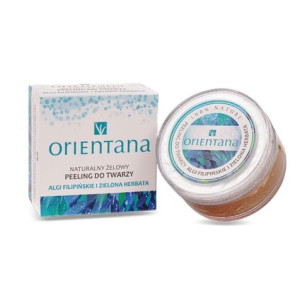 Orientana Peeling żelowy do twarzy algi i zielona herbata 50g - Długi termi