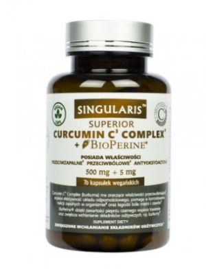 Singularis Superior, Curcumin Complex + Bioperine, 70 kapsułek - Długi term