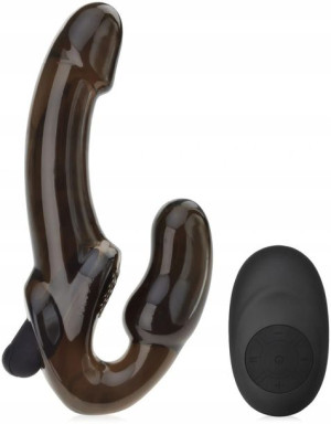 Samonośny Strap-on Wibrujące Dildo Bezprzewodowe