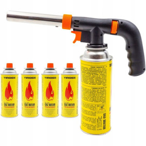 Palnik Gazowy Lutlampa Podwójna Regulacja + 4 Gaz