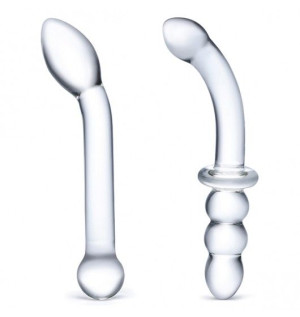 Glas - G-Spot Pleasure Glass Dildo Set 2 pcs