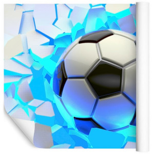 Fototapeta Dla Chłopca Piłka NOŻNA 3D Sport Ściana Mur 180cm x 120cm