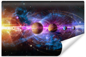 Fototapeta Młodzieżowa ABSTRAKCJA Kosmos Planety Gwiazdy 3D 90cm x 60cm