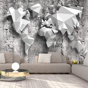 Fototapeta samoprzylepna - Mapa świata: origami [Rozmiar: 294X210]