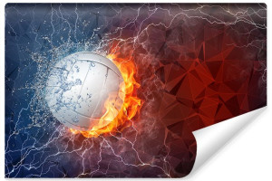 Fototapeta Młodzieżowa Piłka Siatkowa ABSTRAKCJA 3D Sport 180cm x 120cm
