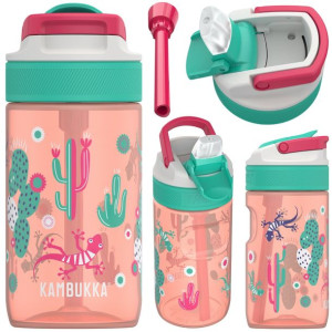 Butelka dla dziecka na wodę Kambukka Lagoon Cactus Gekko 400ml Bidon tritan