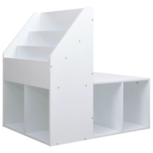Szafka dla dzieci z ławką, biała, 60x78x78 cm, MDF