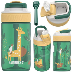Butelka dla dzieci ze słomką Kambukka Lagoon Wild Safari 400ml Bidon tritan