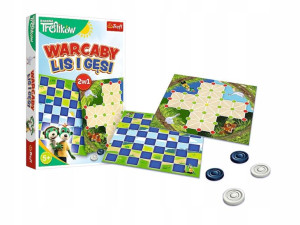 Gra Planszowa 2w1 Warcaby Lis i Gęsi Trefl