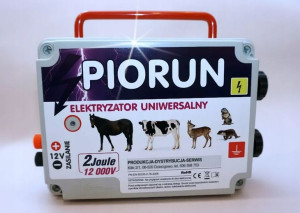 Elektryzator pastuch PIORUN akumulatorowo-sieciowy