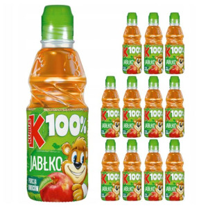 Kubuś 100% Sok jabłko 300 ml x 12 sztuk